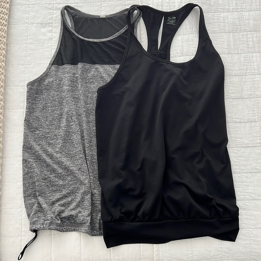 Set of 2 Champion workout wear tops size L
